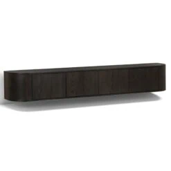 Novero Zwevend Tv meubel Espresso eiken 220cm