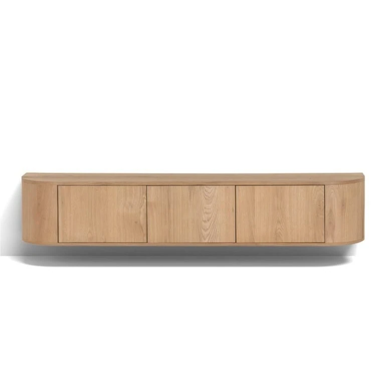 Novero Zwevend Tv meubel naturel eiken 180cm