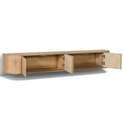 Novero Zwevend Tv meubel naturel eiken 220cm
