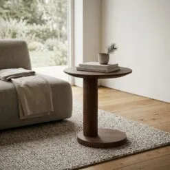 Novia Bijzettafel Lichtbruin mangohout 50cm