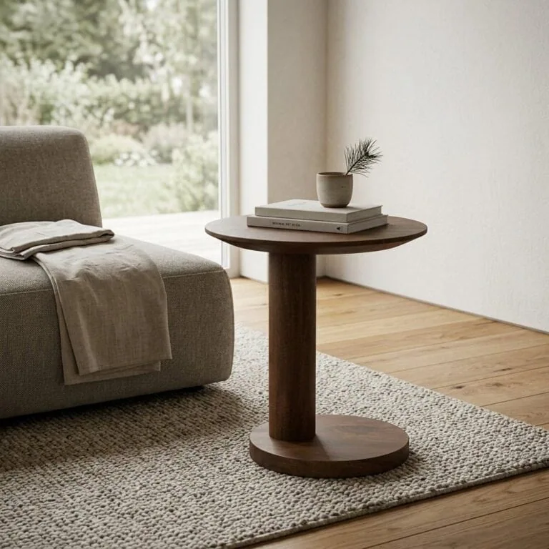 Novia Bijzettafel Lichtbruin mangohout 50cm