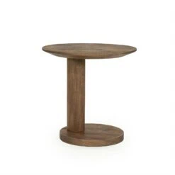 Novia Bijzettafel Lichtbruin mangohout 50cm