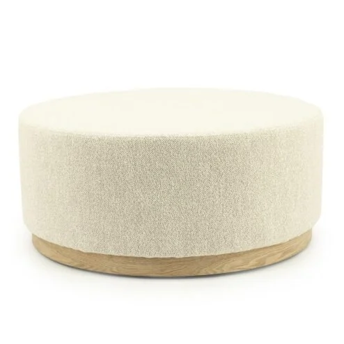 Alternative view of Poef Avah large beige 80cm