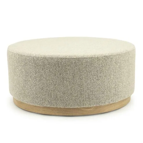 Alternative view of Poef Avah large taupe 80cm