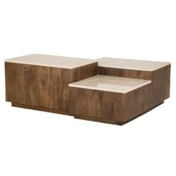 Quido Salontafel in 3 hoogtes Marmer 105cm