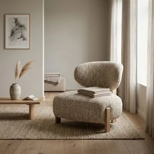Reiza Fauteuil naturel Beige