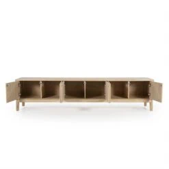 Harvey Tv meubel Eikenhout 6drs 220 cm