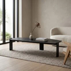 Robert Salontafel Zwart hout 150cm