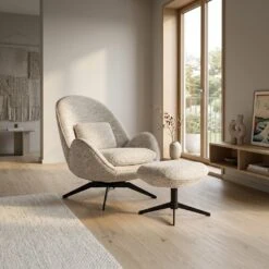 Ryan Fauteuil Beige stof