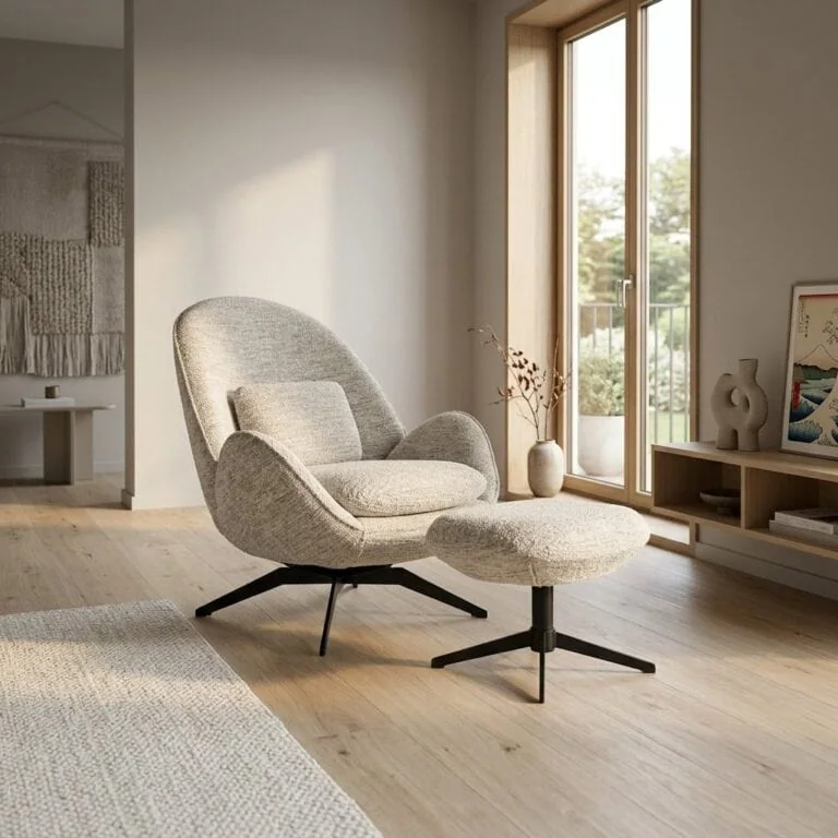 Ryan Fauteuil Beige stof