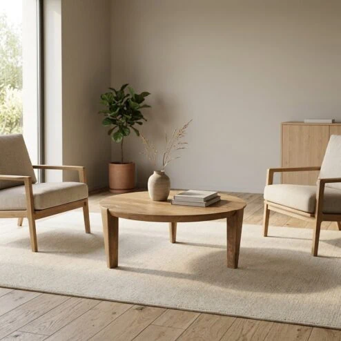 Salontafel Davina large mangohout 80cm