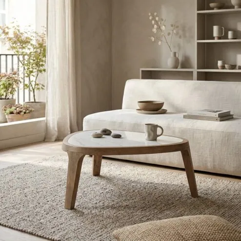 Salontafel Fred large mangohout 64cm