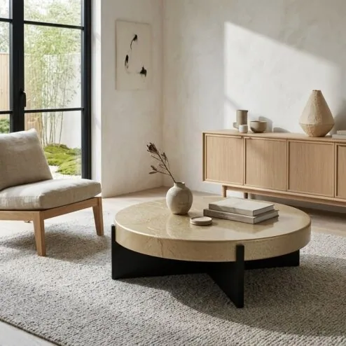 Salontafel Juliet beige 110cm