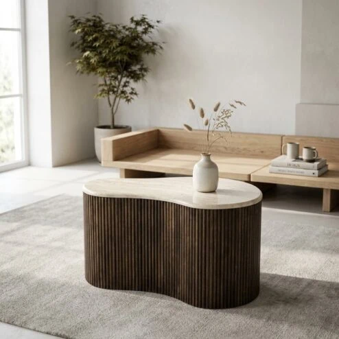 Salontafel Mari 70x47x38 bruin