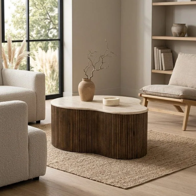 Salontafel Mari 83x72x34 bruin