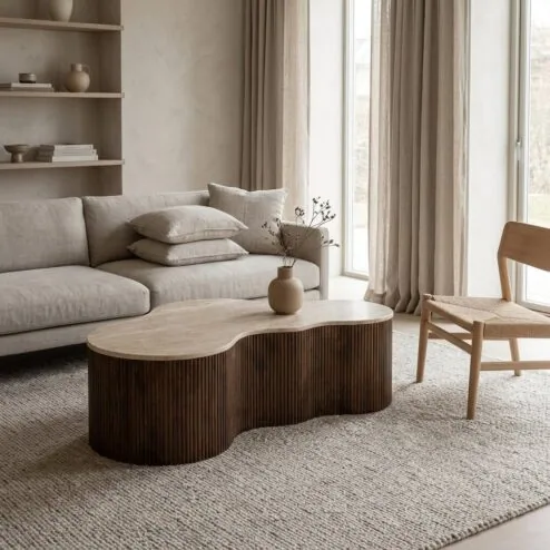 Salontafel Mari bruin 129cm