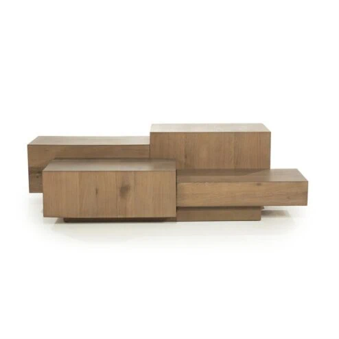 Alternative view of Salontafel Quinten rechthoekig bruin 140cm