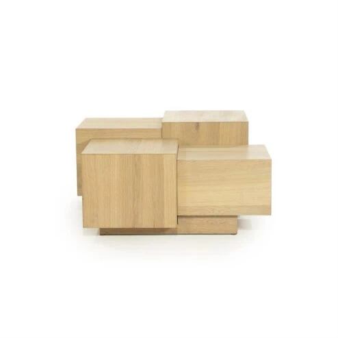 Alternative view of Salontafel Quinten vierkant naturel 80cm