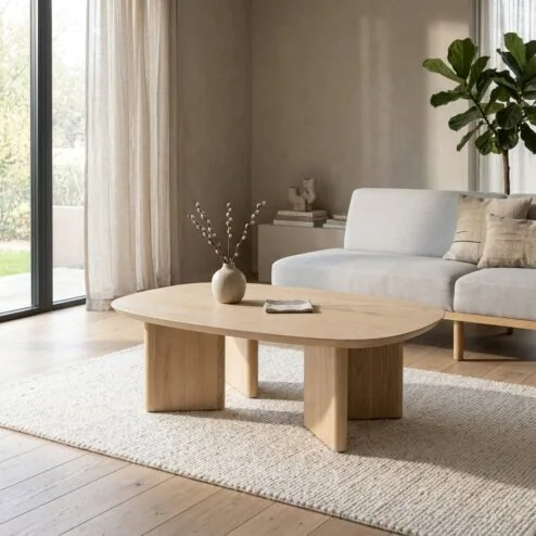 Salontafel Stef medium Naturel 100cm