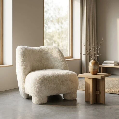Samson Fauteuil Beige Doodlestof