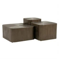 Silva Salontafel Set van 3 Bruin