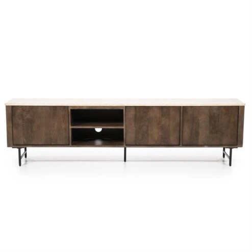 Alternative view of TV meubel Lio mangohout 3 deurs 200cm