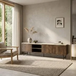 TV meubel Lio mangohout 3 deurs 200cm