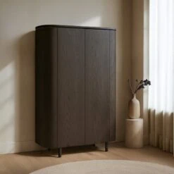 Tobago Wandkast hoog Espresso eiken 180cm