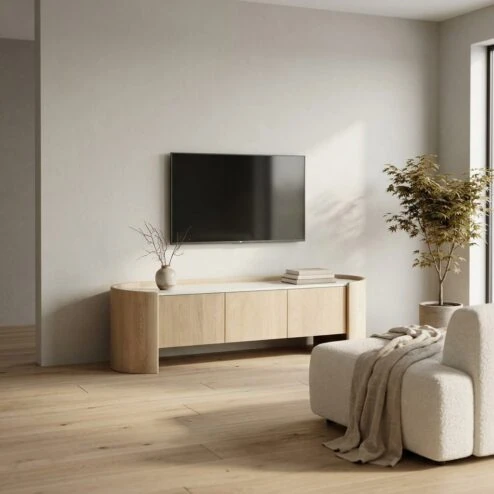 Tv-meubel Don eikenhout 165cm