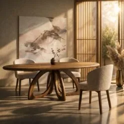 Vienna Eettafel ovaal walnoot 210cm
