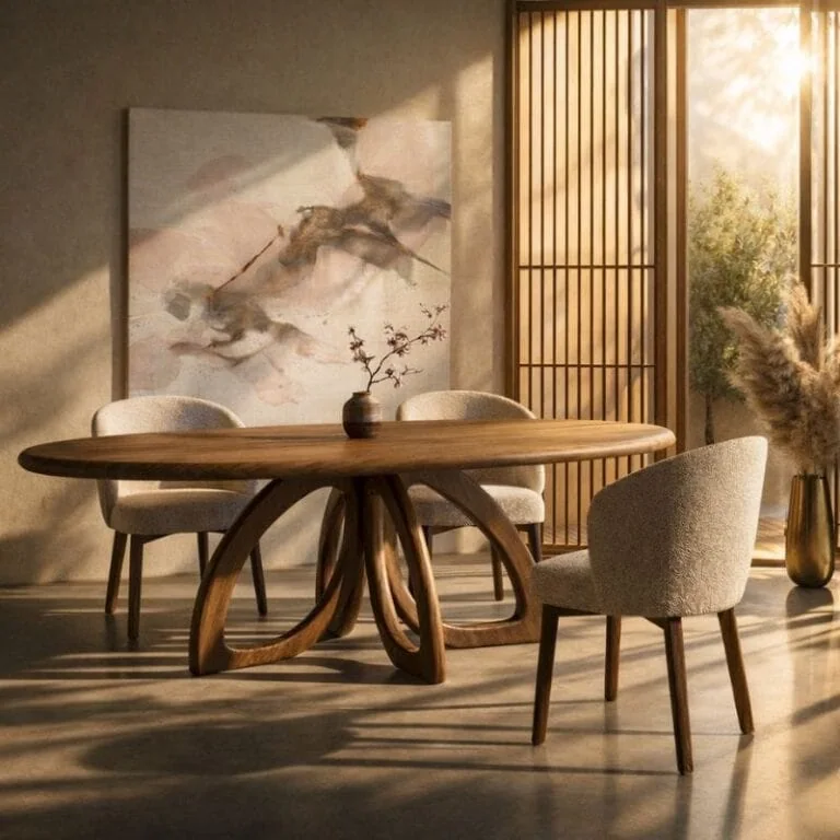 Vienna Eettafel ovaal walnoot 210cm