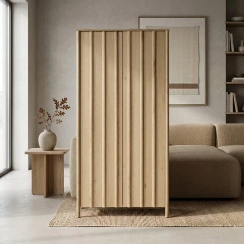 Wandkast Jake naturel eikenhout 102cm