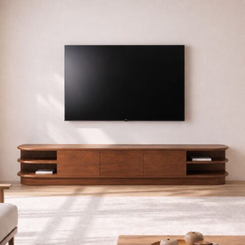 Luca Staand Tv meubel Walnoot 250 cm